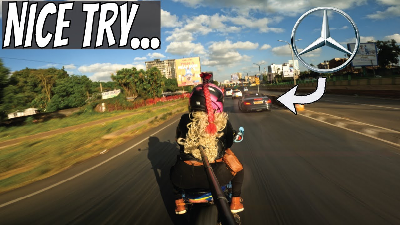 Mercedes E350 Tries to Race Me…With a Gorgeous Baddie on the Back 😎💨