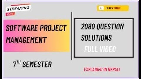 Software Project Management 2080 Question Paper Solution | Full Explanation #bsccsit #7thsemester