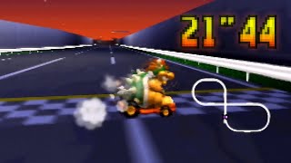 Mario Kart 64 - Toad&#39;s Turnpike SC 3lap World Record - 21.44 (NTSC)