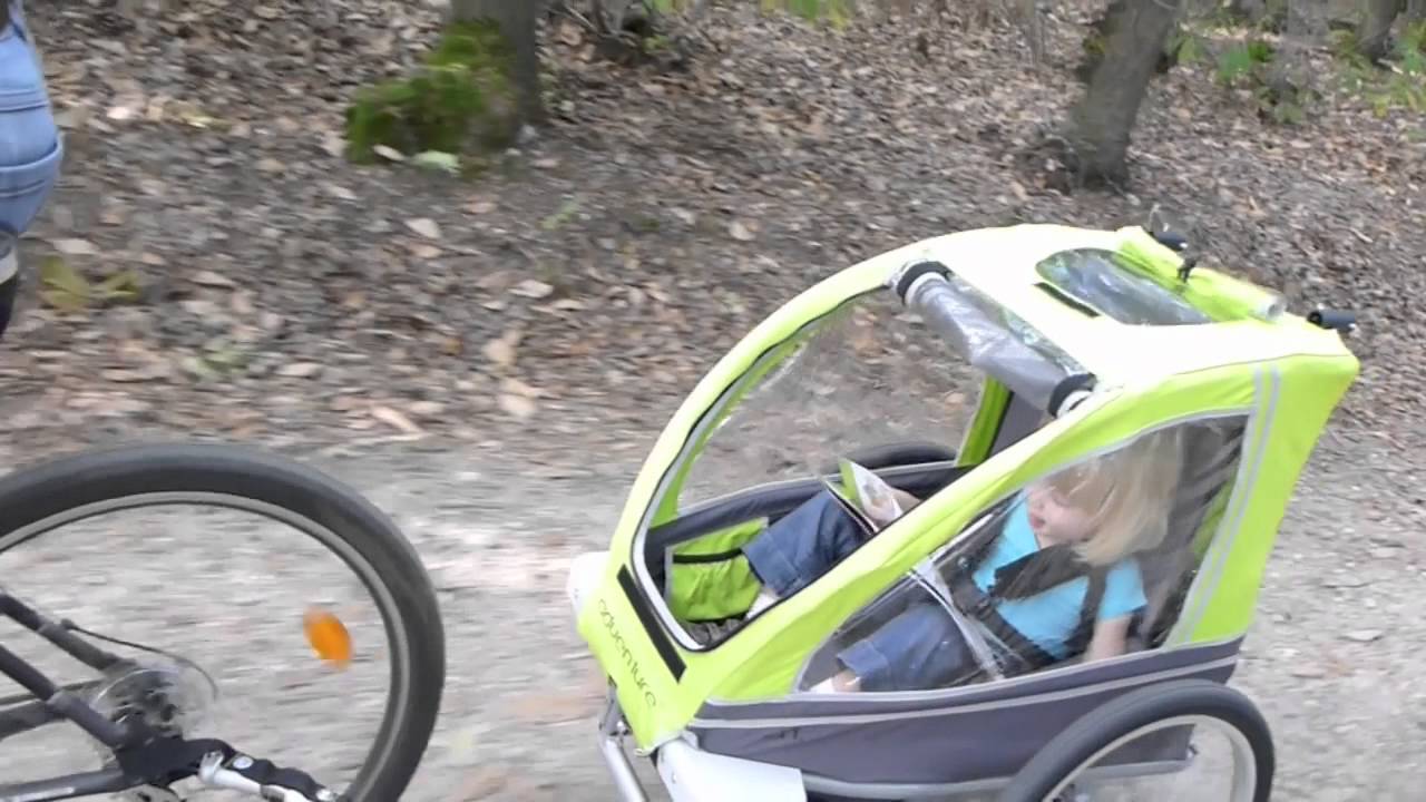 remorque velo poussette decathlon