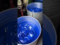 Amazing Blue Paint Mixing Process | Super Satisfying Factory Work