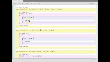 Common Array Algorithms: Count Matches