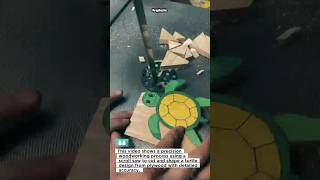 DIY Turtle Scroll Saw Art 🐢 Precision Wood Cutting! #woodworking #diy #scrollsaw