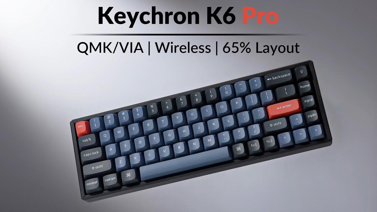 Keychron K6 Pro QMK/VIA ワイヤレスカスタムメカニカルキーボード（US 