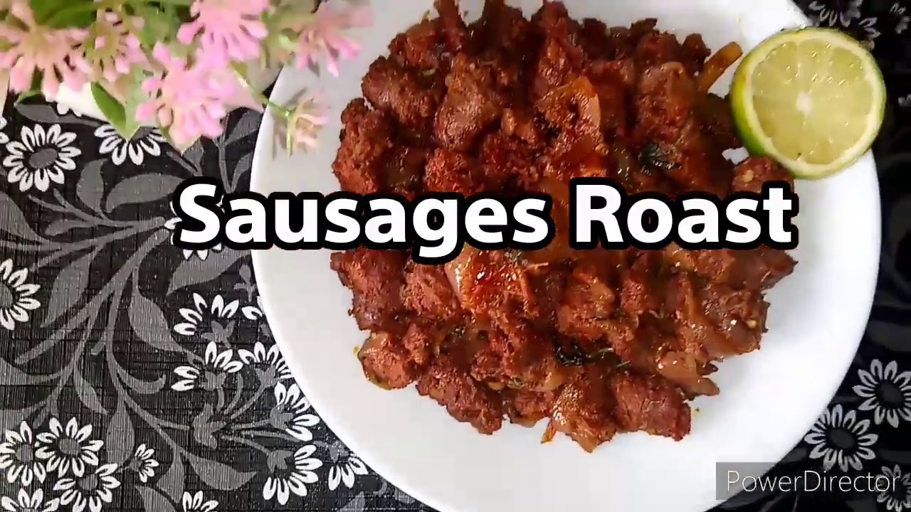 Sausages Roast Recipe in Tamil&English Subtitle Nisa Kitchen YouTube
