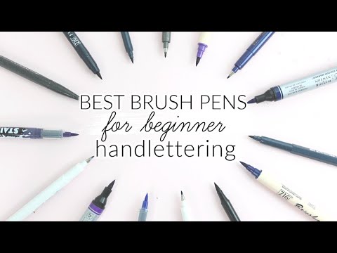 The Best Brush Pens For Beginners - Rayane Alvim - Hand Lettering &  Calligraphy