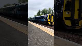 Class 158+170 Passing Dalmeny Station #trains #train #railwaycontent #viral #scotrail