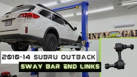 2010-14 Subaru Outback Sway Bar End Link Replacement. #subaru #uintagarage #outback