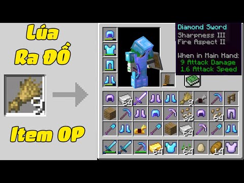 MINECRAFT NẾU NOOB TEAM TRỒNG LÚA RƠI RA ĐỒ SIÊU SIÊU VIP