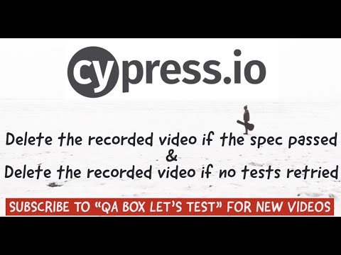 Cypress-Delete the recorded video if the spec passed & no tests retried