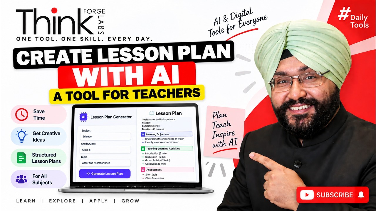 ⁣Create a Lesson Plan with AI | AI Tool for Teachers