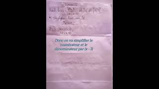 comment simplifier une fonction rationnelle #mathématiques