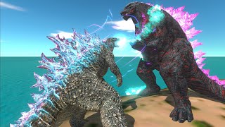 Evolved Godzilla vs. Shin Godzilla Earth! - Animal Revolt Battle Simulator