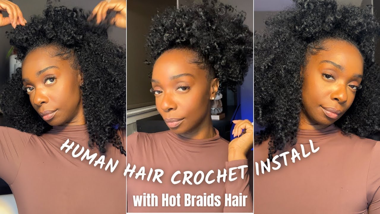 Seamless Human Hair Crochet with @Hot-Braids 