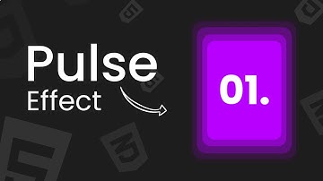 Create a Smooth CSS Pulse Effect | CSS Effects | HTML & CSS Animation Tutorial