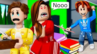 ROBLOX Brookhaven 🏡RP - FUNNY MOMENTS: Tony Doesn't Want To Study | Roblox Idol