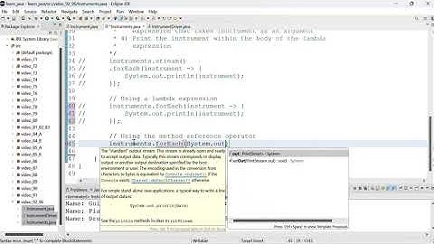 Java 97: Different ways to print the content of an ArrayList (videos 92 to 96)