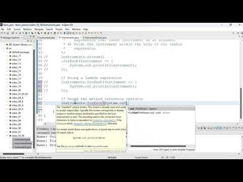 Java 97: Different ways to print the content of an ArrayList (videos 92 ...