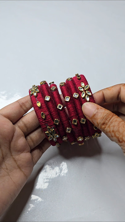 Handmade churi 😍🥰🤗 #easytutorial #handmadebangles #artshorts
