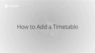 Timetables   How to Add a Timetable
