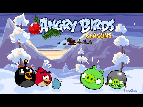 Видео: 🐦🐷 Прохождение игры "Angry Birds Seasons", глава "Сломать залы" (Wreck the Halls), Андроид
