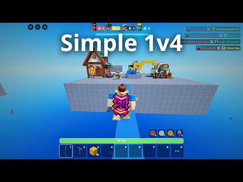 How I handle a 1v4 in roblox skywars...