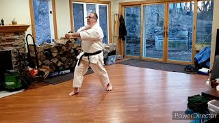 Shotokan Karate Intermediate / Advanced Training: Kokutsu-dache, 8 count drill, Sochin screenshot 1