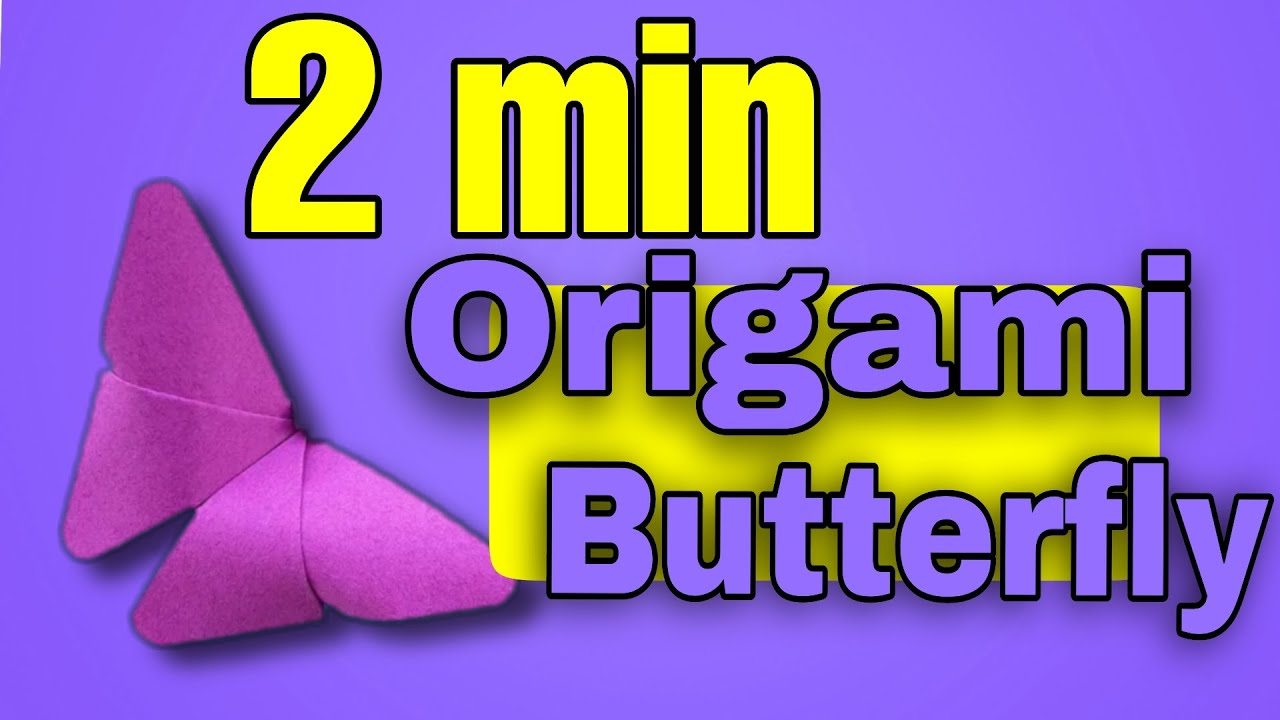  Butterfly Origami : How to fold a butterfly using origami paper - YouTube Illustration 