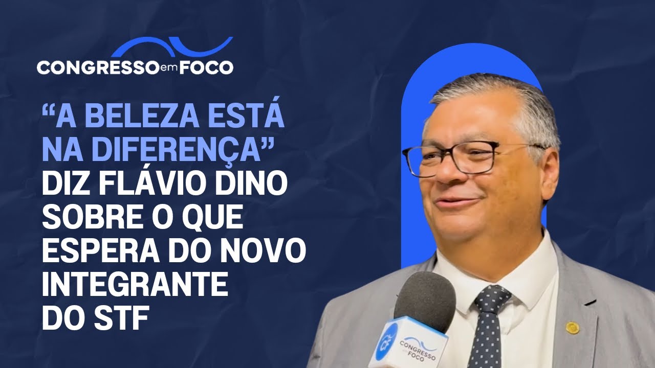 "A beleza está na diferença", diz Flávio Dino sobre o que espera do novo integrante do STF "A beleza está na diferença", diz Flávio Dino sobre o que espera do novo integrante do STF