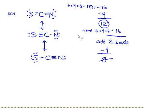 Lewis-Resonance Structures A - Thiocyanate