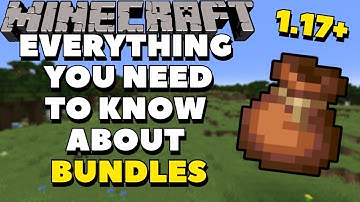 Minecraft COMPLETE Bundle Guide | Minecraft 1.17 Bundles Crafting, Using and More!