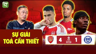 PORTSMOUTH 1-4 ARSENAL: MARTINELLI ĐANG LÀ CẦU THỦ GHI BÀN NHIỀU NHẤT CHO CHÚNG TA | BLV QUANG TÙNG