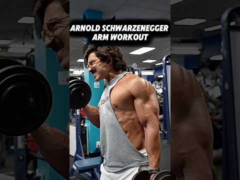 Arnold Schwarzenegger Arm Workout💀my fitness app in my bio #bernardorebeil