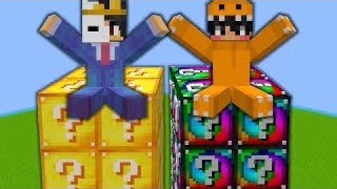 Lucky Block Tower Race NOOB Vs PRO CHALLENGE! - Minecraft