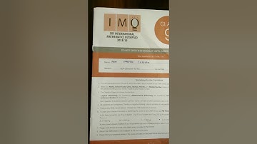 IMO official question paper 2018-19 class 9