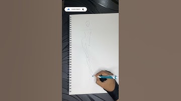 How I draw female body // fashion croquis and pose