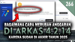 Operators MUST KNOW!! Requested to Re-budget, How to Change the Budget in ARKAS 2025?