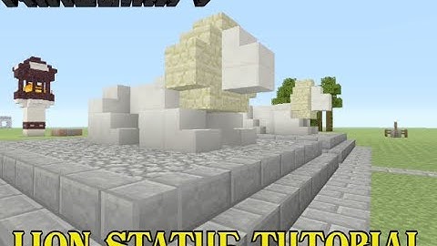 Minecraft Tutorial: How To Make A Lion Statue