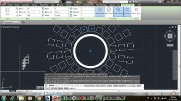 امر array polarالمصفوفة التكرارية الدائرية.المحاضرة رقم 19 ج2 .( Autocad _Level 2 )