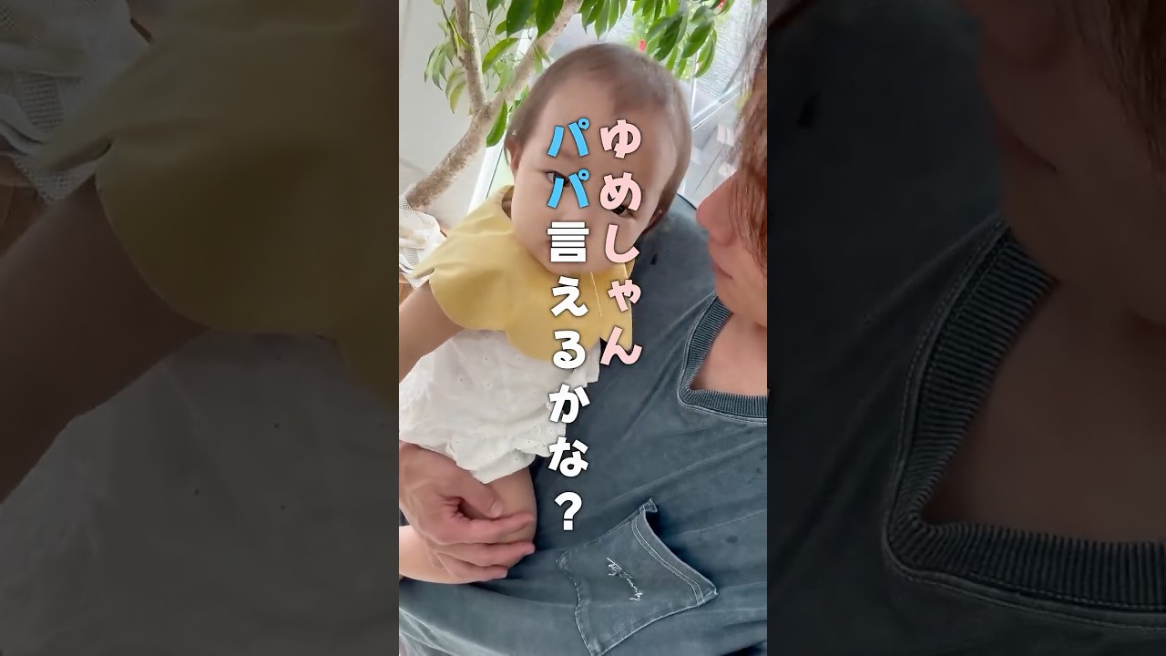 夢空「パパ」って言えるかな？🤔　#杉浦太陽 　#shorts 　#夢空　#パパ　#成長記録