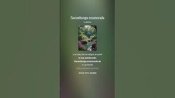 Thumbnail of SARAMBANGA ENAMORADA #poesia #poetry #love #amor #music #musica  #poesie #salsa #jazz