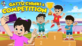 Gattu Chinki and Competition | Who Will Win? | English Cartoon | Moral Stories | PunToon Kids