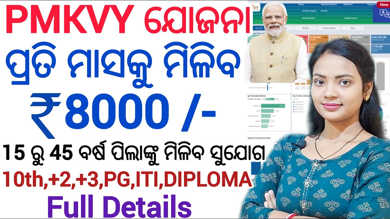 PM Kaushal Vikash Yojna 2025 ll ସବୁ ଛାତ୍ରଛାତ୍ରୀ କରିପାରିବେ Apply ll 10th,+2,ITI,DIPLOMA,+3 / 15 ରୁ 45