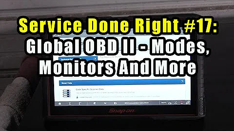 Service Done Right #17:  Global OBD II - Modes, Monitors And More