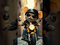 Promenade à moto #pourtoi #animation #ia #cute #mignon #drole #funny #moto #promenade