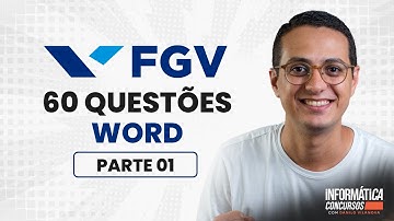 Questões Word | Banca FGV | Informática para concursos com professor Danilo Vilanova #opior