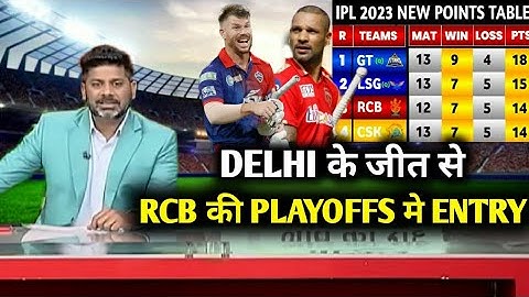IPL Points Table 2023 - After DC vs PBKS match | IPL Points Table & Playoffs | IPL 2023