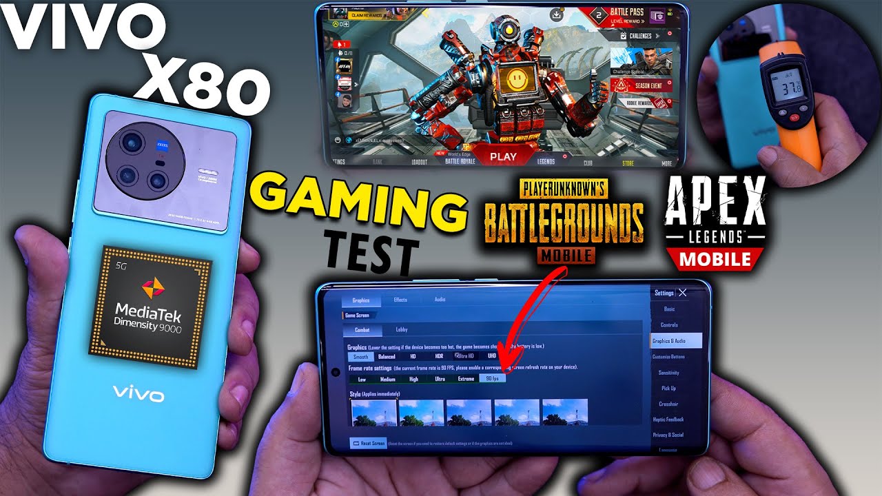 Vivo X80 Pro Free Fire Gaming test