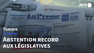 La Tunisie dans l'incertitude après le fiasco des législatives | AFP