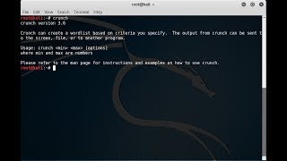 Crunch password generator installation